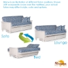 Cottage Studio White Futon Frame & Mattress Set - NF-COTT-MOSET#
