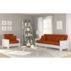 Cottage Studio White Futon Frame & Mattress Set - NF-COTT-MOSET#