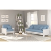Cottage Studio White Full Size Futon & Chair Roomset - NF-COTT-CHFL-MORMSET#