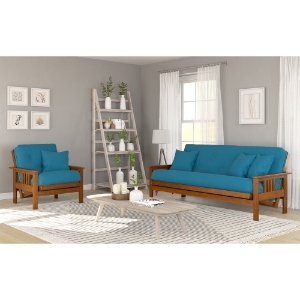 Stanford Studio Line Full Size Futon & Chair Roomset 