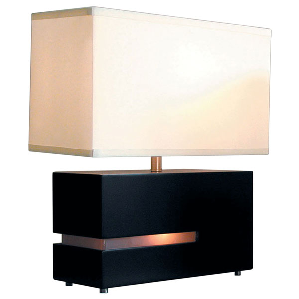 Zen Reclining Table Lamp with Built-in Night Light 