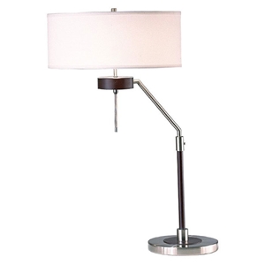 Miles Table Lamp with Round White Shade 