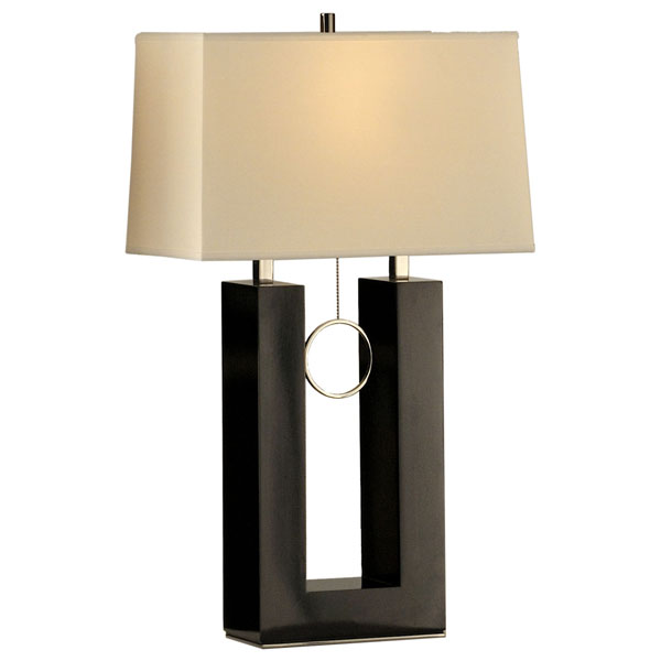 Earring Standing Table Lamp in Black 