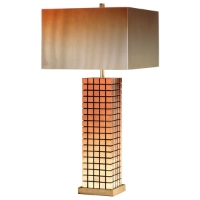 Grid Bronze Table Lamp