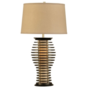 Ripas Standing Table Lamp with Wood Slats 