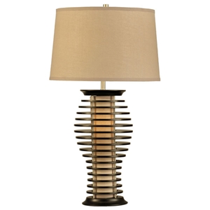 Ripas Standing Table Lamp with Wood Slats 