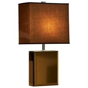 Hepburn Table Lamp in Bronze and Brown 