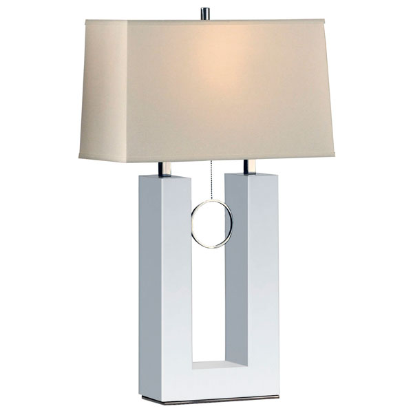 Earring Standing Table in White 