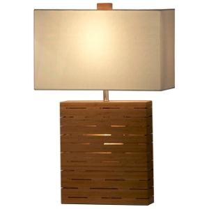 Rift Bamboo Reclining Table Lamp 