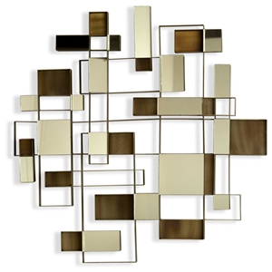 Angles Wall Art with Mirror Accents 