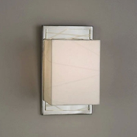 Criss Cross Sconce in White