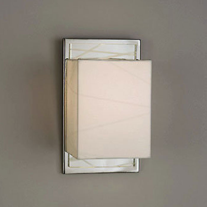 Criss Cross Sconce in White 