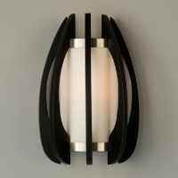 Arito Sconce in Dark Brown and White