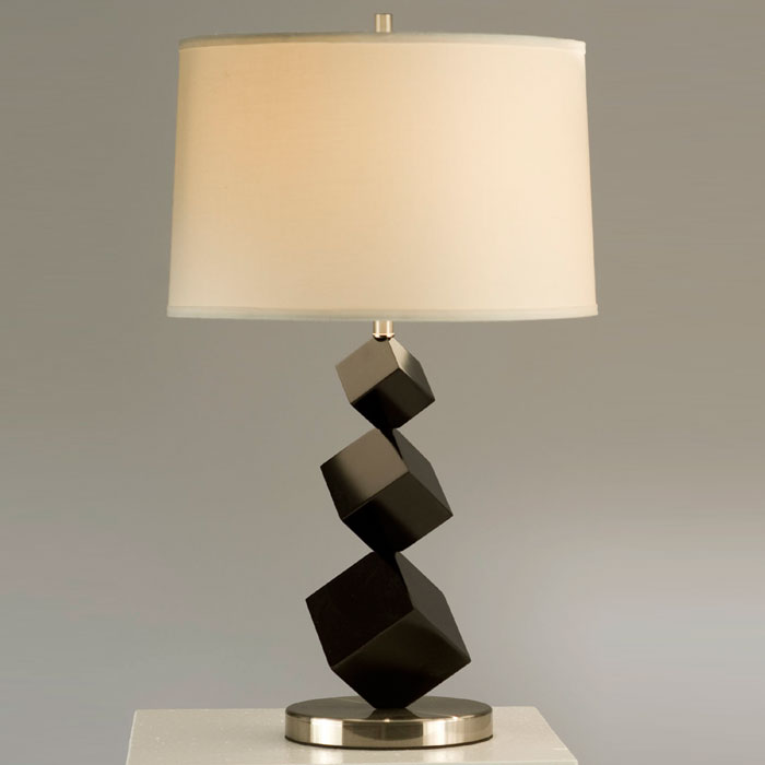 Cubes Standing Table Lamp in Black 