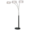 Amarillo Silver 3-Light Arc 