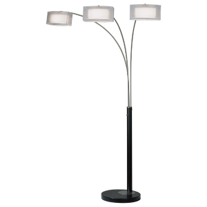 Amarillo Silver 3-Light Arc 