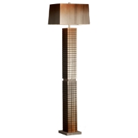 Bronze Grid Floor Lamp