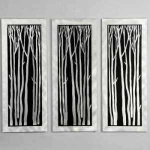 Silver Birch 3-Piece Wall Graphic 