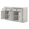 Halifax Hutch Bookcase Unit - Pure White - NSOLO-BCA599