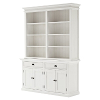 Halifax Hutch Bookcase Unit - Pure White