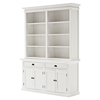Halifax Hutch Bookcase Unit - Pure White - NSOLO-BCA599