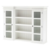 Halifax Library Hutch with Basket Set - Pure White - NSOLO-BCA600