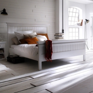 Halifax King Bed - Pure White 