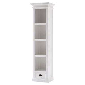 Halifax Bookshelf with Drawer - Pure White 