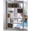 Halifax Room Divider with Basket Set - Pure White - NSOLO-CA603