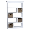 Halifax Room Divider with Basket Set - Pure White - NSOLO-CA603