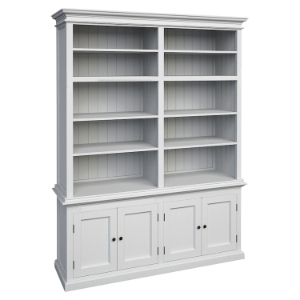 Halifax Double Bay Hutch Unit - Pure White 