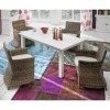 Wickerworks Bishop Dining Chair with Cushion - Natural Gray (Set of 2) - NSOLO-CR27