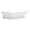 Halifax Floating Short Wall Shelf - Pure White - NSOLO-D163