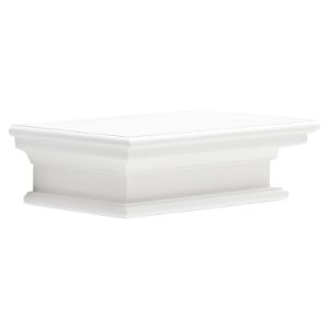Halifax Floating Short Wall Shelf - Pure White 