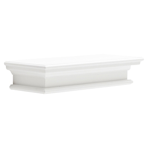 Halifax Floating Medium Wall Shelf - Pure White 