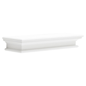 Halifax Floating Long Wall Shelf - Pure White 