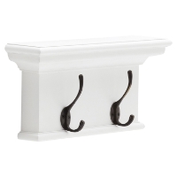 Halifax 2-Hook Coat Rack - Pure White