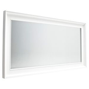 Halifax Grand Rectangular Mirror - Pure White 