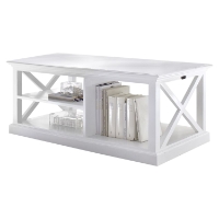 Halifax Rectangular Coffee Table - Pure White
