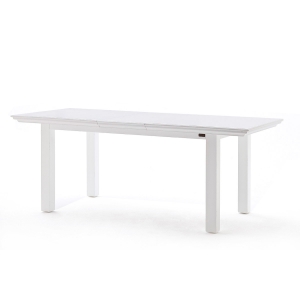 Halifax Extension Rectangular Table - Pure White 
