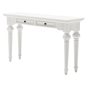 Provence 2 Drawers Console Table - Pure White 