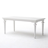 Provence 79" Rectangular Dining Table - Pure White - NSOLO-T783