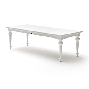Provence 94" Rectangular Dining Table - Pure White 