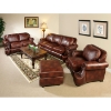 Gilbralter Ottoman - Burnished Saddle Brown, Eco Leather - NVH-2700-OT