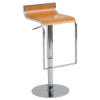 Nero Piston Swivel Stool - Adjustable, Wood Seat - NVO-HGGA13X-PS