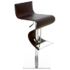 Portland Adjustable Swivel Piston Stool - Leather - NVO-HGAR1XX-PS