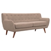 Ida Button Tufted Upholstery Sofa - Light Sand - NYEK-223301