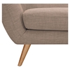Ida Button Tufted Upholstery Sofa - Light Sand - NYEK-223301