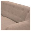 Ida Button Tufted Upholstery Loveseat - Light Sand - NYEK-223302