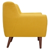 Ida Button Tufted Upholstery Armchair - Papaya Yellow - NYEK-223311